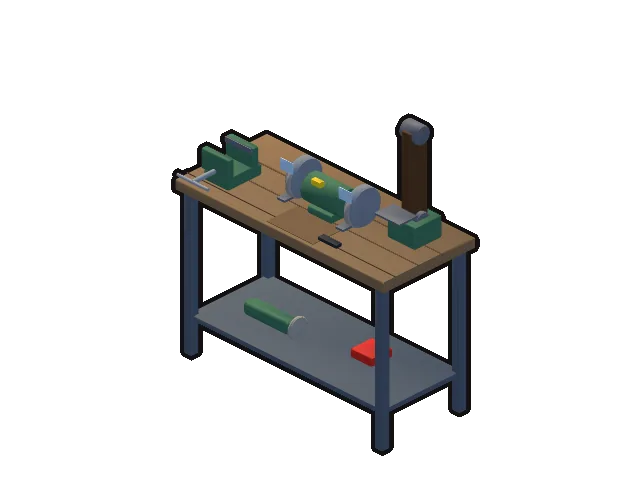 Grinder and bench