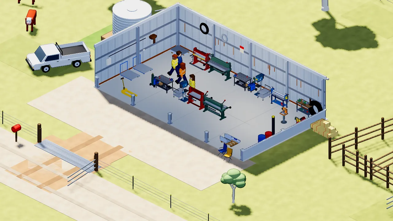 The farm shed, in the game