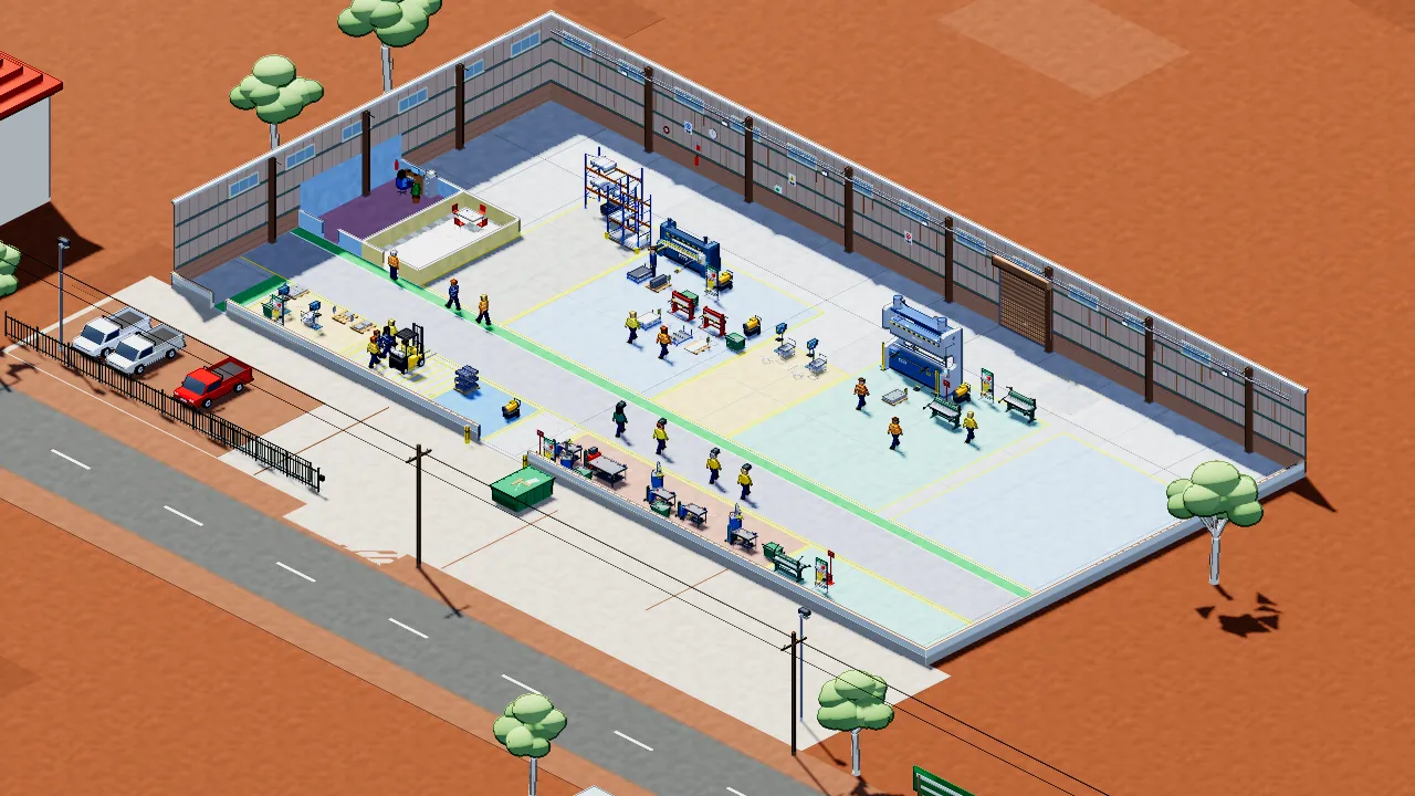The mining town, in the game
