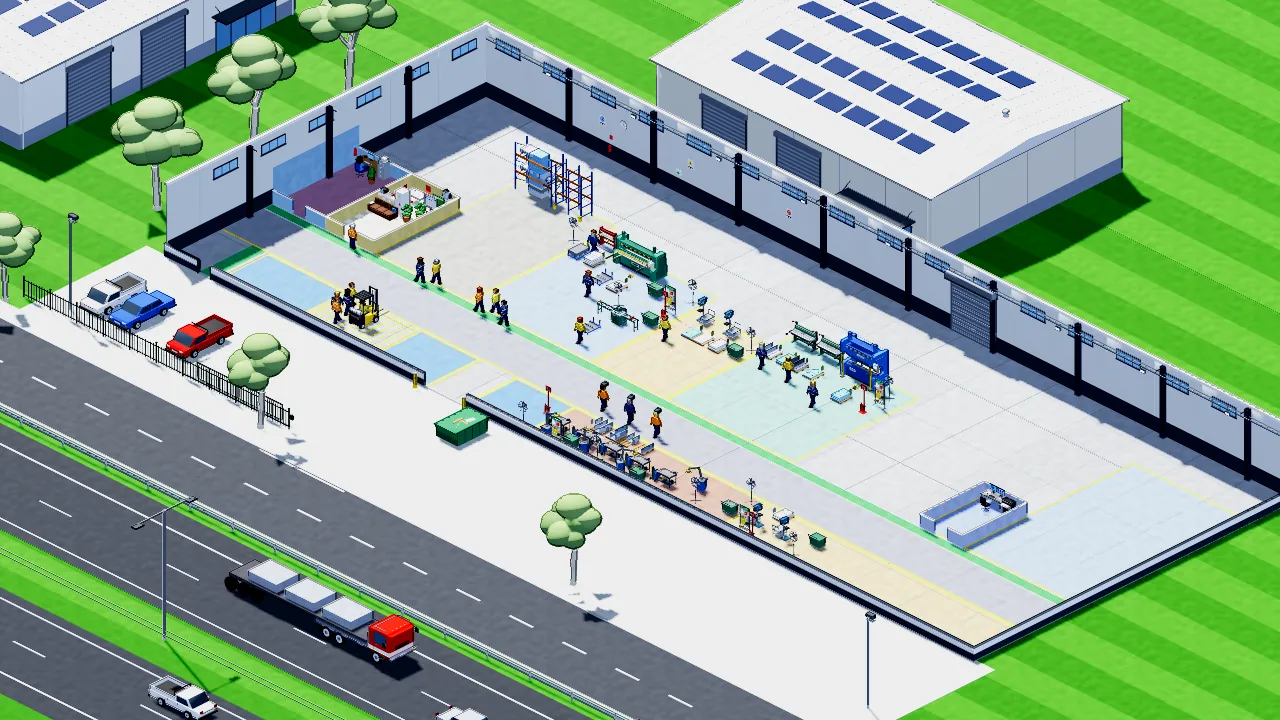 The highway new build, in the game